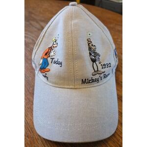 Disney Parks Goofy Light Blue Baseball Cap w/6 Embroidered Goofy Panels